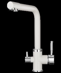 Mixer tap GEOS WHITE GEOS WHITE- photo 1