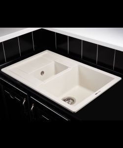 Kitchen sink MODENA 1,5B1D WHITE ALABASTER MODENA 1,5B1D WHITE ALABASTER- photo 2