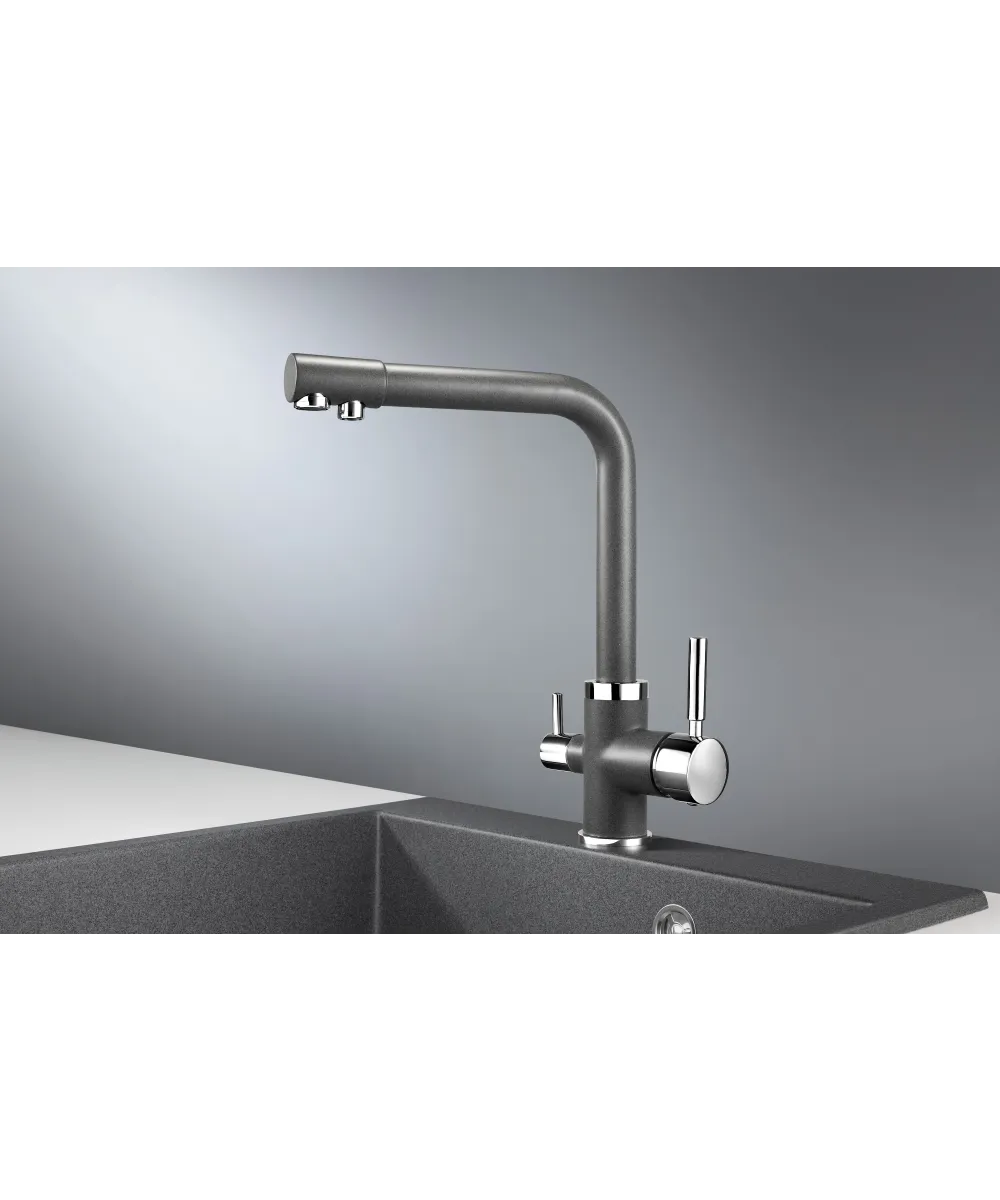 Mixer tap GEOS DARK ROCK