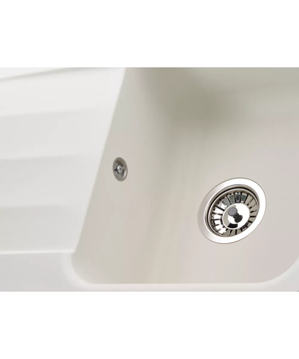 Kitchen sink LIRA 1B1D WHITE ALABASTER