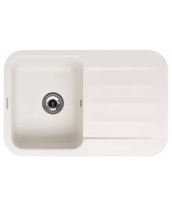 Kitchen sink LIRA 1B1D WHITE ALABASTER