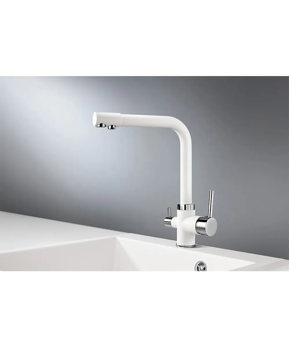 Mixer tap GEOS WHITE